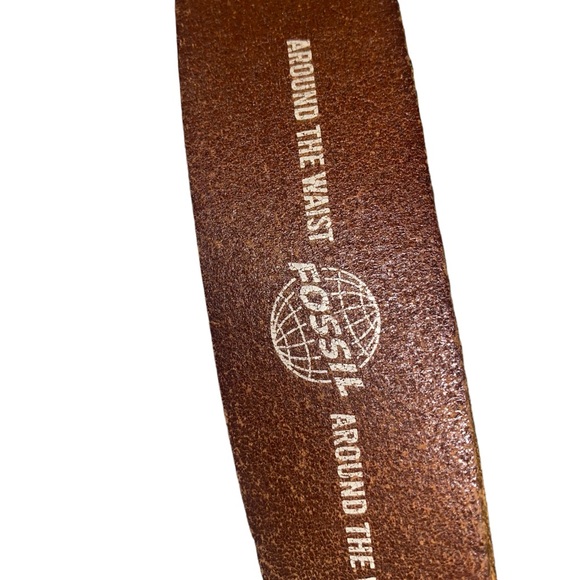 Fossil size 36 waist leather unisex belt - Picture 5 of 7